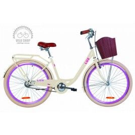 Велосипед жіночий міський Dorozhnik LUX  14G 26" Creamy