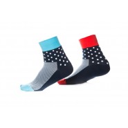 Шкарпетки ONRIDE FOOT, червоний/синій